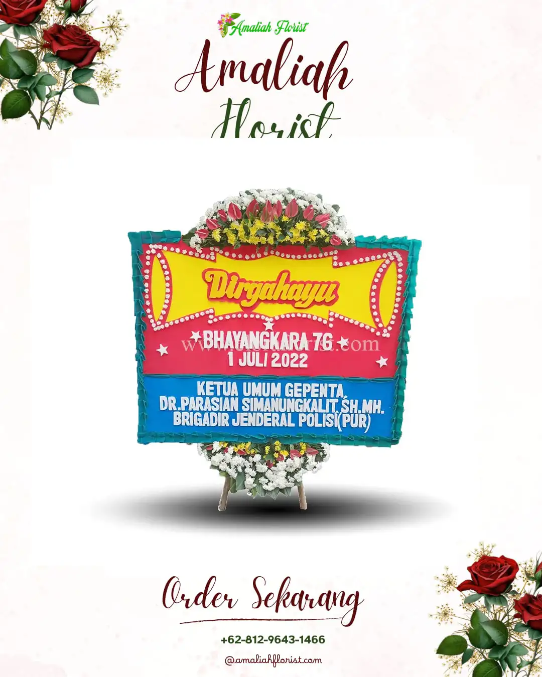 Papan Bunga HUT Ulang Tahun Tinggarsari